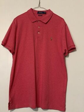 Ralph Lauren Men's Heathered Coral Polo Shirt